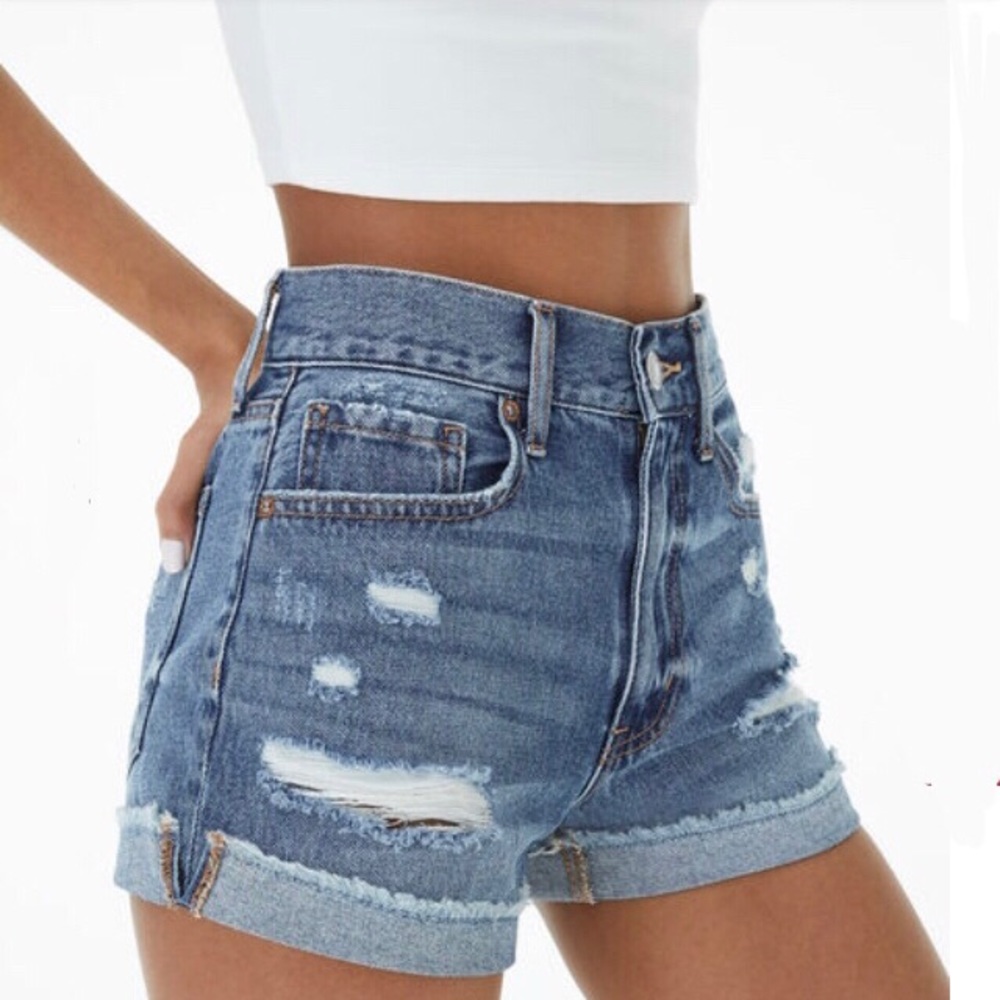 Aeropostale flexible ripped Jean shorts